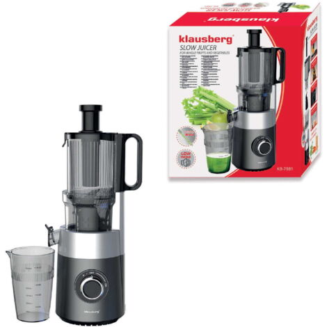 Estrattore di succo lento 180W per frutta e verdura COLD PRESS KLAUSBERG KB-7881