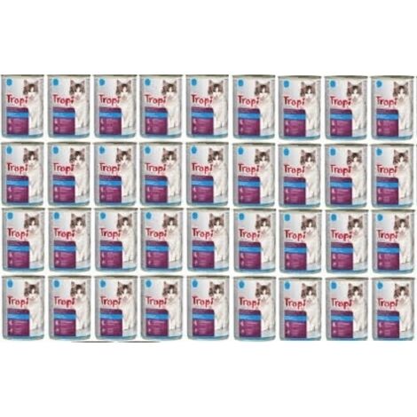 Cibo umido per gatti TROPI con pesce in salsa 415 g x 36 pz PESCE
