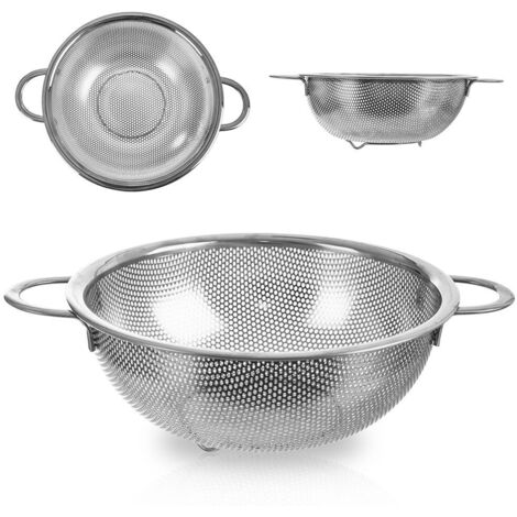 Colino da cucina con manici, scolapasta in acciaio, colino ANETT 20,5cm ORION 124477