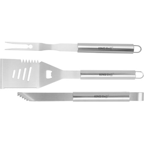 Set utensili per barbecue, 3 pezzi, strumenti per grigliare, KINGHOFF KH-1919 (1/5)