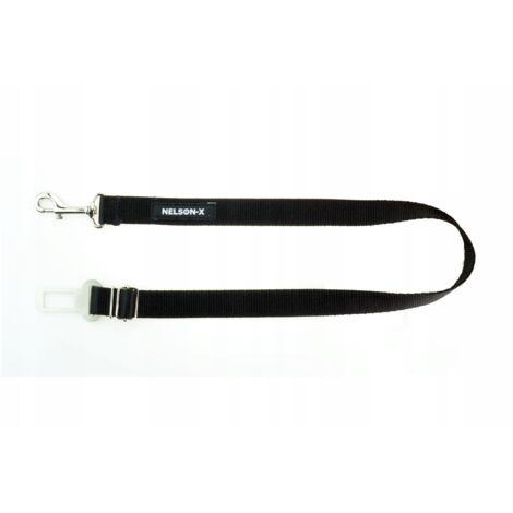 CINTURA PER CANI AUTO QUALITÀ LUCIDA NELSON-X STANDARD METALLO REGOLABILE.