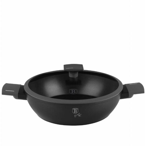 Pentola bassa in titanio con coperchio 30cm 4,5L BERLINGER HAUS Antracite BH-8129 (1/5)