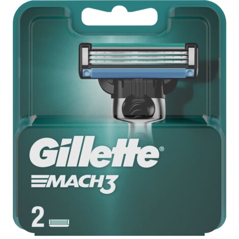 Lame di ricambio per rasoio da uomo Gillette Mach3, confezione da 2 (1/5)