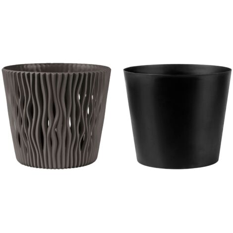 Portavaso Sandy PROSPERPLAST in plastica colore bianco H 19 cm, 29 cm