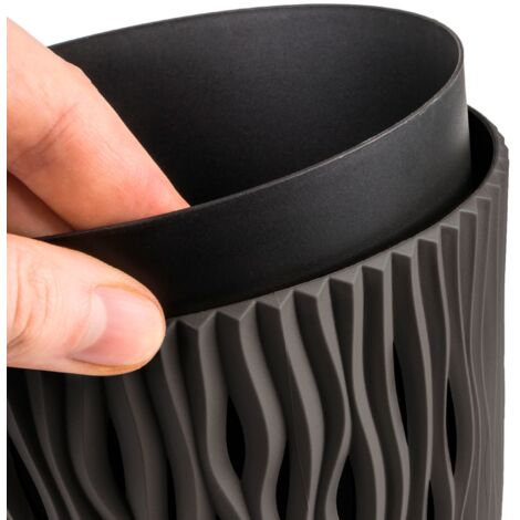 Flowerpot Rotondo 8L Prosperplast Sploffee Plastica In Colore Crema 25