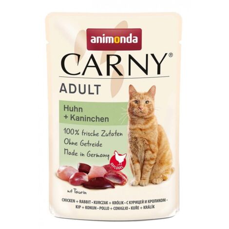 Cibo umido per gatti Animonda Carny - Pollo e Coniglio 85 g