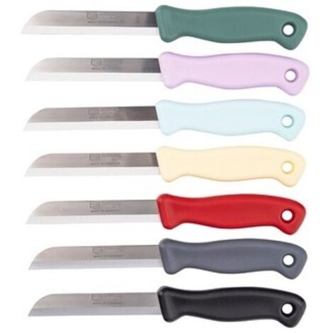 Coltello Da Cucina Solingen Originale: Set Di Coltelli Per Verdure E Frutta Con Manico In Legno Di Faggio. Prodotto In Germania, Lama Dritta E Curva. Nuovo Di Zecca! - Foto 4