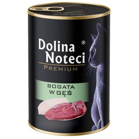 DOLINA NOTECI Premium Ricco di Oca - cibo umido per gatti - 24x400g