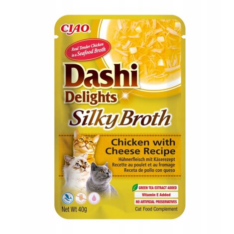 INABA CAT DASHI DELIGHTS POLLO SETOSO AL FORMAGGIO 40 g