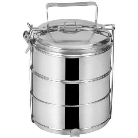 Gadget a 3 livelli per trasportare cibo per cena, 3 pasti da 1,3 l (1/4)