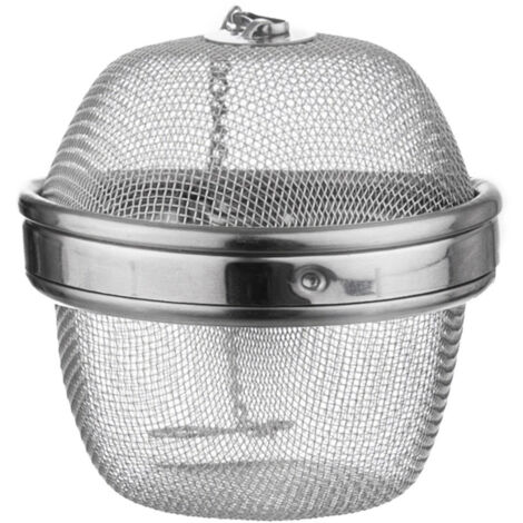 Confezione da 2 infusori in acciaio inox 304 con gancio a catena esteso per preparare foglie sciolte tè spezie condimenti 5,1 cm