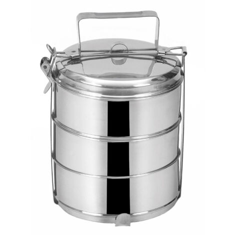 Gadget a 3 livelli per trasportare cibo per cena, 3 pasti da 1 litro (1/2)