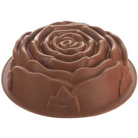 Stampo in silicone per torta per cuocere una torta Stampo per torta a forma di rosa per una torta (1/5)