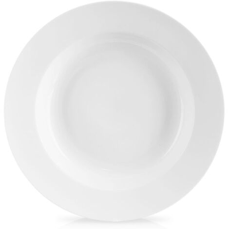 Piatto fondo per zuppa, porcellana, bianco, classico, 24,5 cm, 350 ml (1/3)