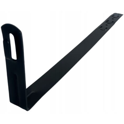 Staffa di protezione contro i fulmini per tegole L-415 H-70mm ZZ nero