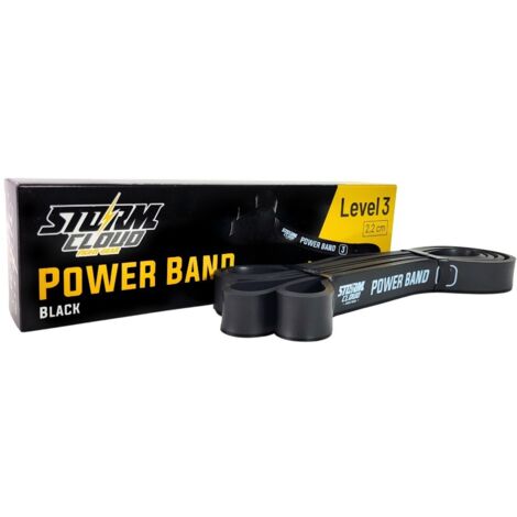 StormCloud Resistance Band Training Power Band Nero Livello 3 (1/4)
