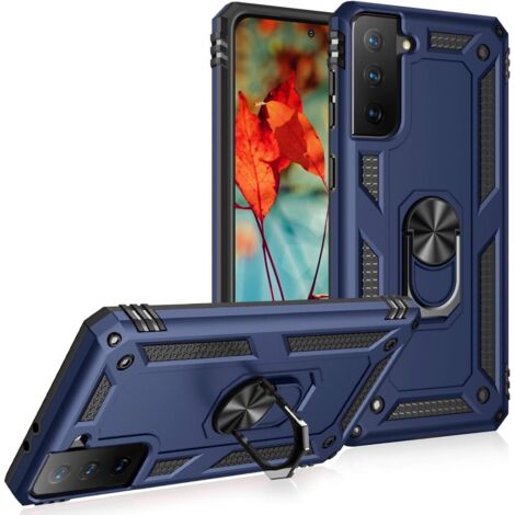 CUSTODIA PER SAMSUNG GALAXY S21+ 5G BLU NAVY CON SUPPORTO ROBUSTO SM-G996 (1/5)