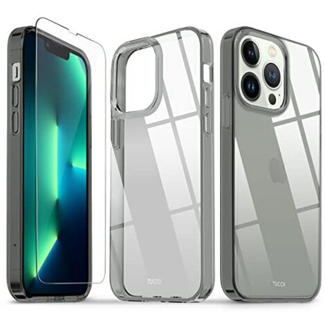 SET CUSTODIA + VETRO TEMPERATO PER APPLE IPHONE 13 PRO FUME' STRONG A2482 (1/5)