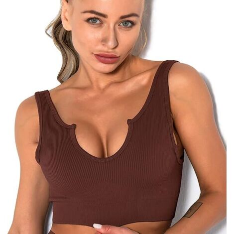 REGGISENO SPORTIVO DA DONNA FITNESS MARRONE S (1/5)