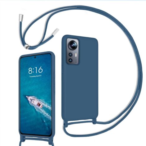 CUSTODIA BLU NAVY PER XIAOMI 12/12X 6,28' CORDINO REGOLABILE (1/5)