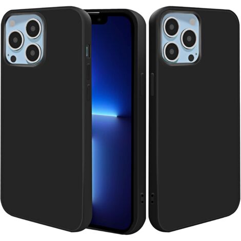 CUSTODIA IN SILICONE NERA PER APPLE IPHONE 13 PRO 6.1' (1/5)