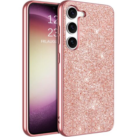 CUSTODIA ORO ROSA PER SAMSUNG GALAXY S23+ GLITTER STRONG (1/5)