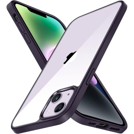 CUSTODIA IN SILICONE VIOLA + VETRO TEMPERATO PER APPLE IPHONE 14 Plus A2886 (1/5)