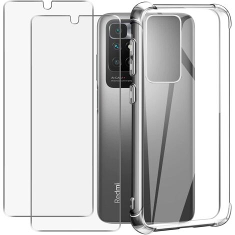 CUSTODIA + 2X VETRO TEMPERATO PER XIAOMI REDMI 10 SILICONE TRASPARENTE (1/5)