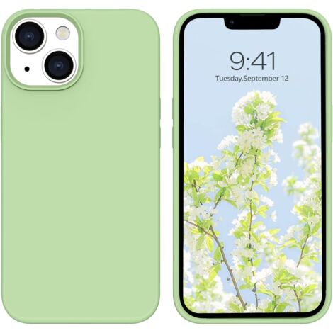 CUSTODIA PER APPLE IPHONE 14 VERDE MENTA PASTELLO RESISTENTE (1/5)