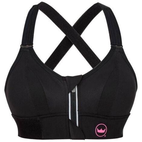 REGGISENO SPORTIVO SHEFIT NERO CON SUPPORTO ROSA FORTE REGOLABILE 2XL (1/5)