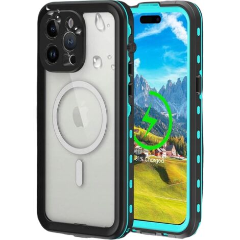 CUSTODIA CON CORNICE NERA PER IPHONE 14 PRO MAX PIEGHEVOLE IMPERMEABILE A2894 A2651 (1/5)
