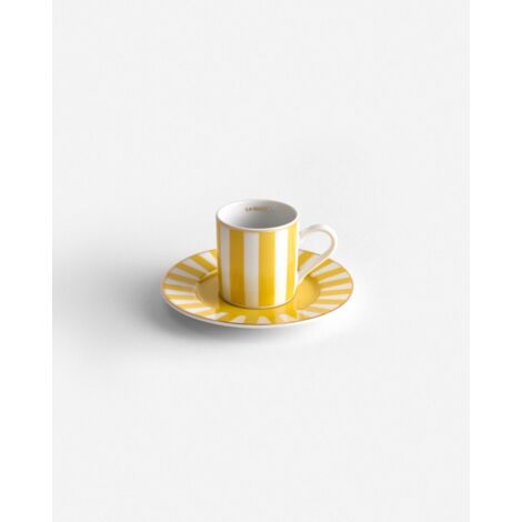 Set Di 4 Tazzine Da Caffè In Gres Fatte A Mano - 14 Cl - Colore Nero Opaco E Lino - Lavabili In Lavastoviglie