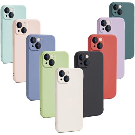 CUSTODIA PER APPLE IPHONE 13 6.1"" VARI COLORI ASSORTITI 9 PEZZI TINTA UNITA (1/2)