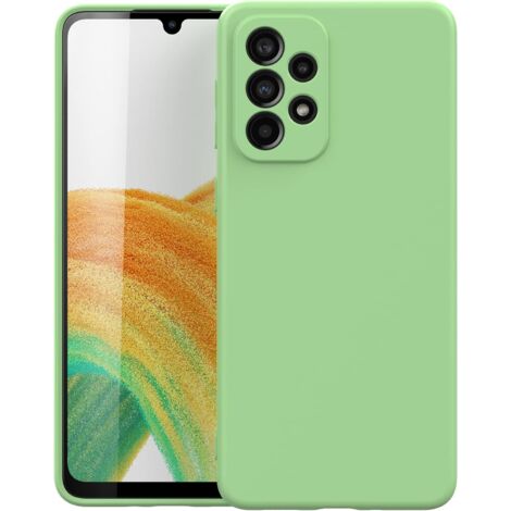 CUSTODIA PER SAMSUNG GALAXY A33 5G IN SILICONE VERDE CHIARO CON MICROFIBRA (1/5)