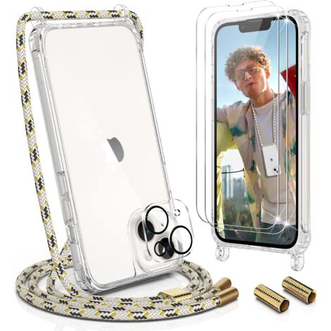 CUSTODIA PER APPLE IPHONE 14 PLUS POSTERIORE + 2X VETRO TEMPERATO + PROTEZIONE FOTOCAMERA (1/5)