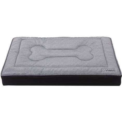 Letto ortopedico per cani Welsti materasso grigio osso M 70x50 antiscivolo