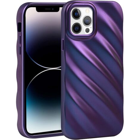 CUSTODIA PER APPLE IPHONE 14 PRO SILICONE VIOLA RESISTENTE A2890 (1/5)