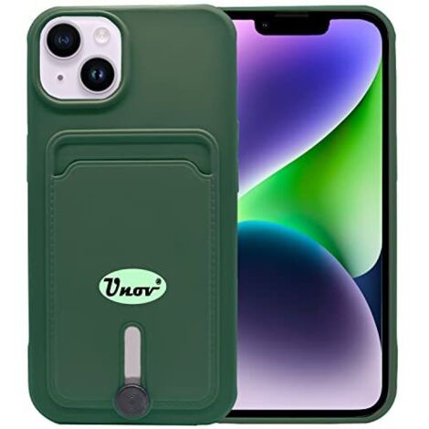 CUSTODIA IN SILICONE PER APPLE IPHONE 13/IPHONE 14 6.1"" VERDE + PORTAFOGLIO (1/5)