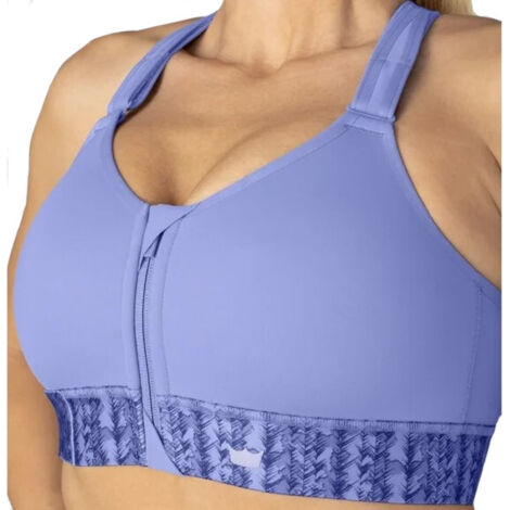 Reggiseno sportivo Shefit Blue con supporto medio regolabile L (1/5)