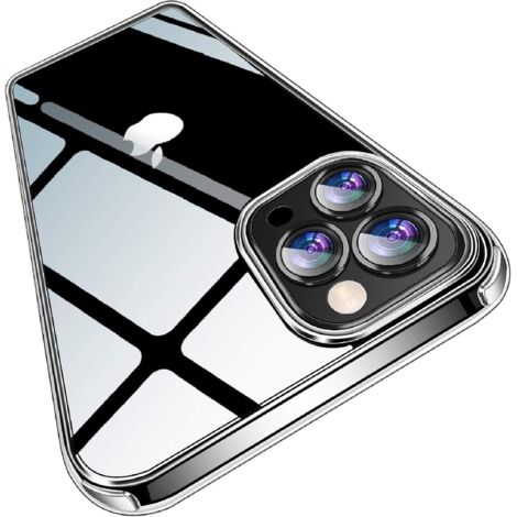 CUSTODIA PER APPLE IPHONE 12 PRO MAX RIGIDA RETRO TRASPARENTE (1/5)