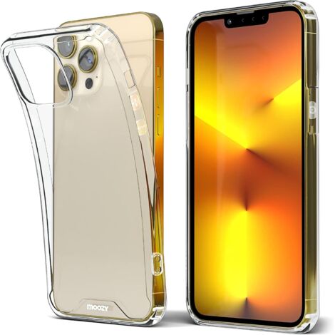 CUSTODIA PER APPLE IPHONE 13 PRO CON RETRO IN SILICONE TRASPARENTE (1/5)