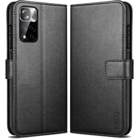 CUSTODIA CHIUSA NERA PER REDMI NOTE 11 PRO CON APERTURA PROTETTIVA PER CARTE (1/5)