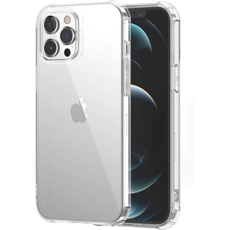 CUSTODIA IN SILICONE PER APPLE IPHONE 11 PRO MAX 6.5"" TRASPARENTE PROTETTIVA RESISTENTE (1/2)