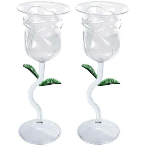 CALICI DA VINO ROSE GRANDE BICCHIERE ROSSO BIANCO San Valentino (1/4)