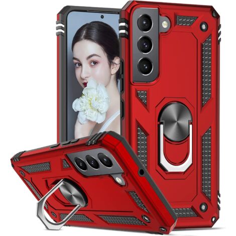CUSTODIA RIGIDA PER SAMSUNG GALAXY S22 5G CUSTODIA ARMOR ROSSO SM-S901 (1/5)