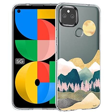 CUSTODIA TRASPARENTE PER GOOGLE PIXEL 5A 5G 6,34"" CON MONTAGNE DELLA SIERRA NEVADA (1/5)
