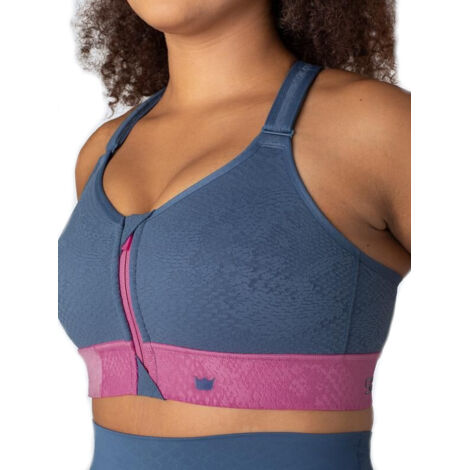 REGGISENO SPORTIVO SHEFIT BLU ROSA SUPPORTO MEDIO REGOLABILE XL (1/4)
