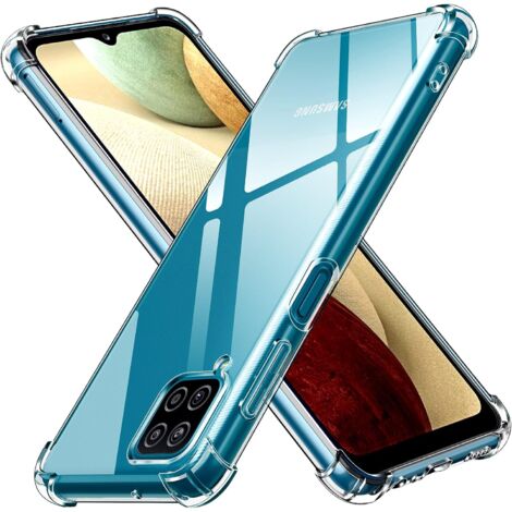 CUSTODIA PER SAMSUNG GALAXY A12 TRASPARENTE CON RETRO RIGIDA E CORNICE MORBIDA (1/4)