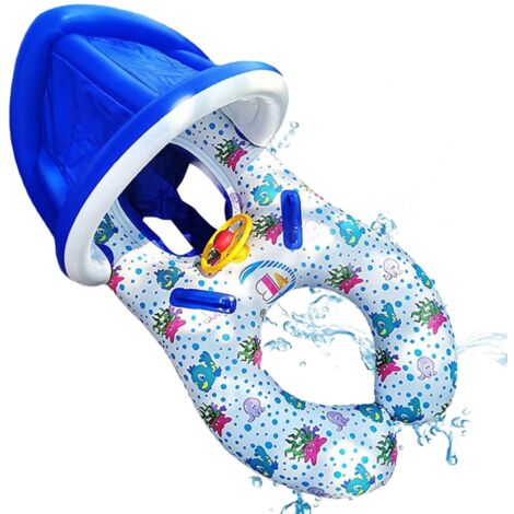 DOPPIO SEGGIOLINO PER BAMBINO + SEGGIOLINO PER BAMBINO CON TETTUCCIO BLU