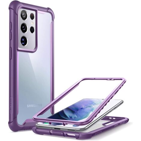 CUSTODIA VIOLA PER SAMSUNG GALAXY S21 ULTRA CUSTODIA BUMPER RESISTENTE SM-G998 (1/5)